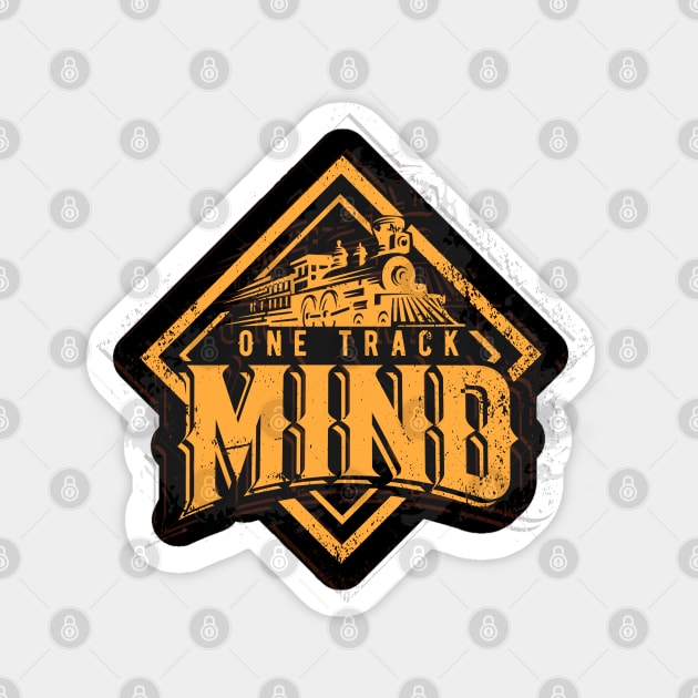 Steam Train Driver One Track Mind Funny Quote Gift Sticker by Fresan